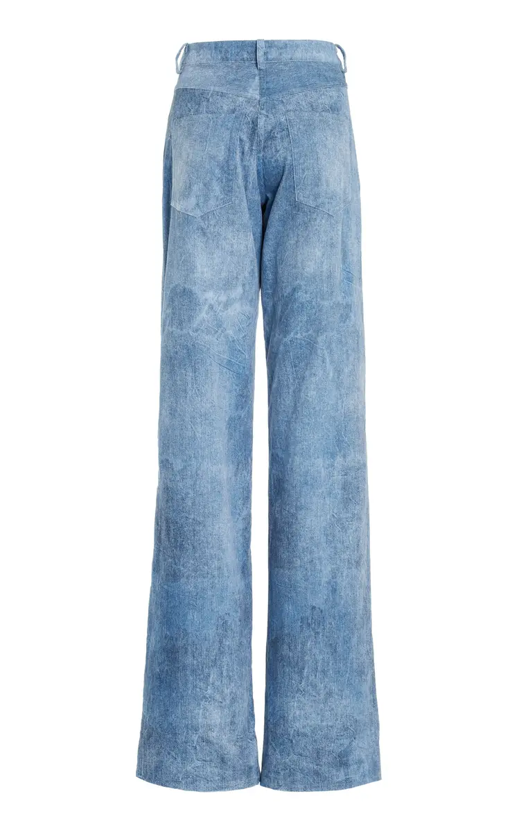 Brandon Maxwell The Reid Velvet Denim Straight-Leg Pants | Thumbnail 10 Brandon Maxwell The Reid Velvet Denim Straight-Leg Pants | Thumbnail 10