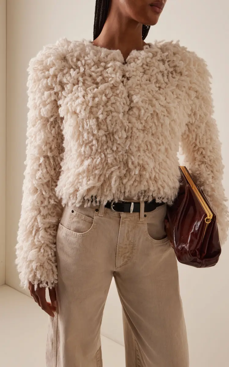 Isabel Marant Fedra Faux Shearling Jacket - Ivory - T1 | Thumbnail 11 Isabel Marant Fedra Faux Shearling Jacket - Ivory - T1 | Thumbnail 11