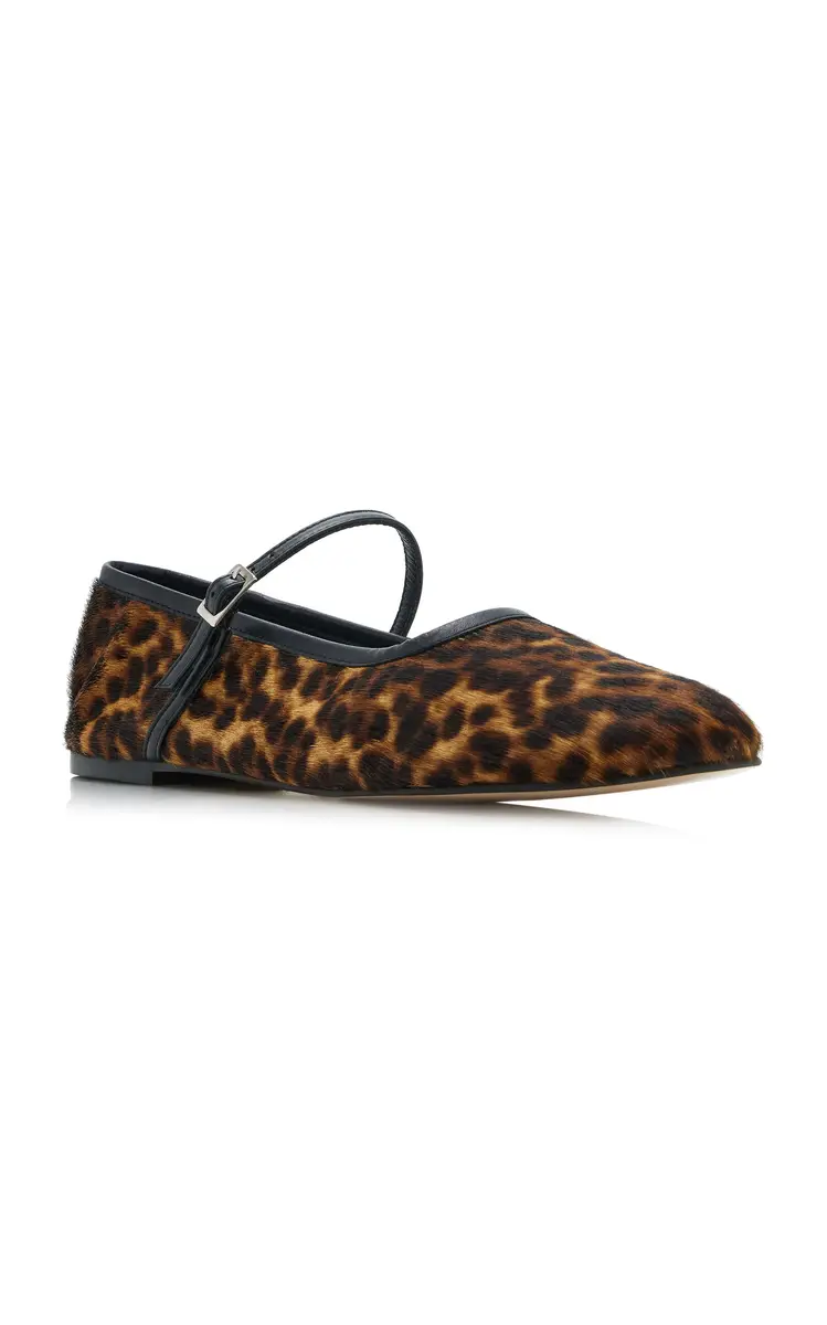 FRĒDA SALVADOR Laurel Leopard Pony Hair Ballet Flats | Thumbnail 4 FRĒDA SALVADOR Laurel Leopard Pony Hair Ballet Flats | Thumbnail 4