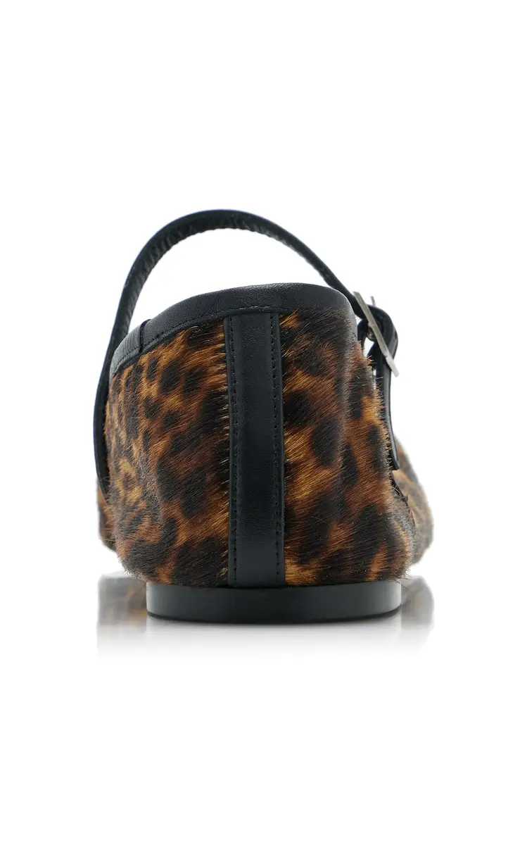 FRĒDA SALVADOR Laurel Leopard Pony Hair Ballet Flats | Thumbnail 5 FRĒDA SALVADOR Laurel Leopard Pony Hair Ballet Flats | Thumbnail 5