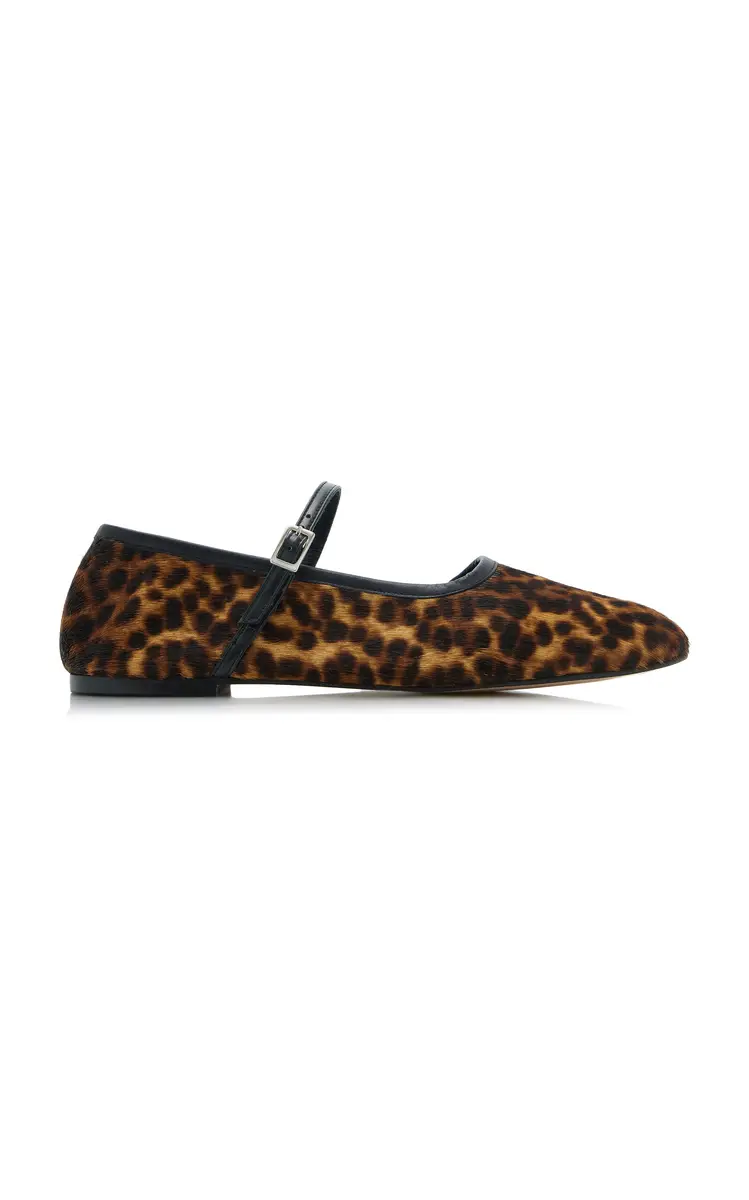 FRĒDA SALVADOR Laurel Leopard Pony Hair Ballet Flats | Thumbnail 6 FRĒDA SALVADOR Laurel Leopard Pony Hair Ballet Flats | Thumbnail 6
