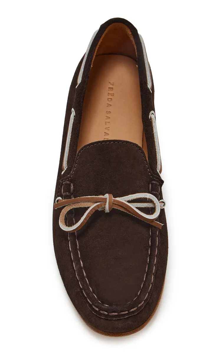FRĒDA SALVADOR Exclusive Morgan Suede Boat Shoes | Thumbnail 3