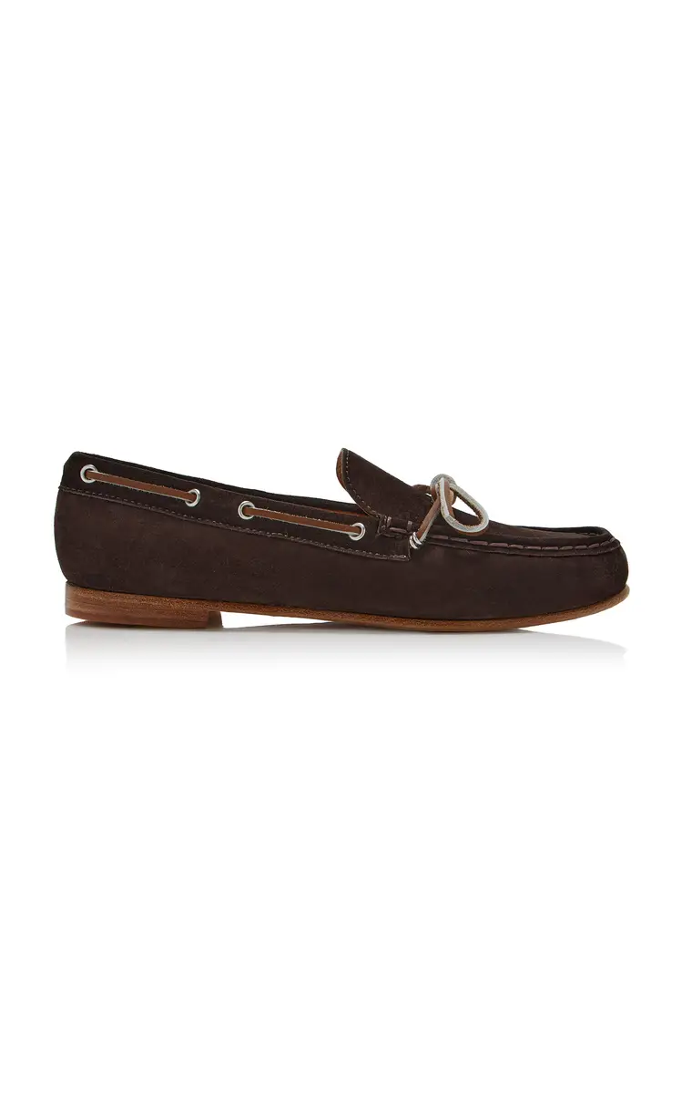 FRĒDA SALVADOR Exclusive Morgan Suede Boat Shoes | Thumbnail 6