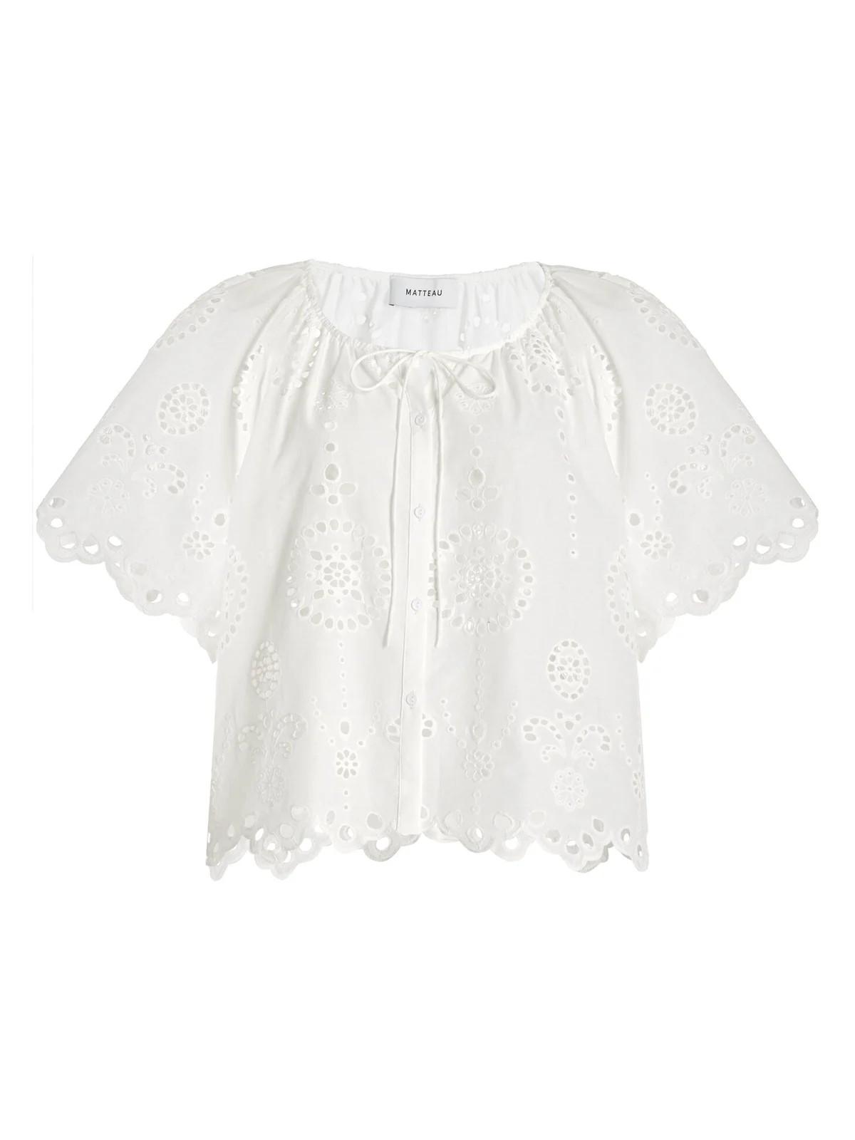 Broderie Anglaise Cotton Blouse Broderie Anglaise Cotton Blouse