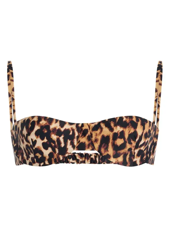 Ingrid Leopard-Print Bikini Top