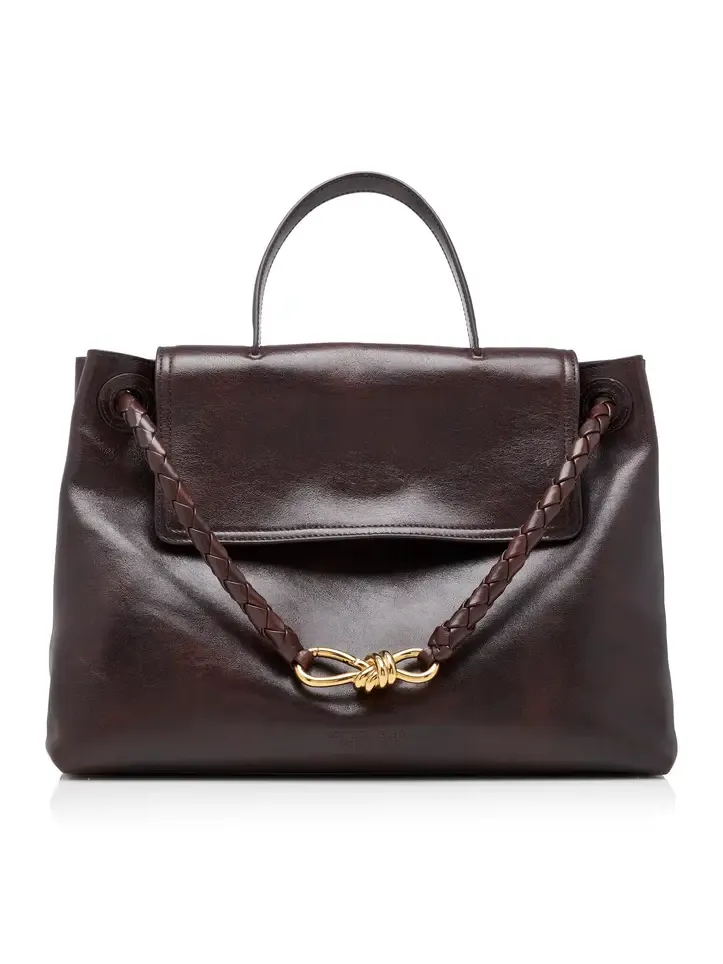 Ciao Ciao Distressed Leather Top Handle Bag