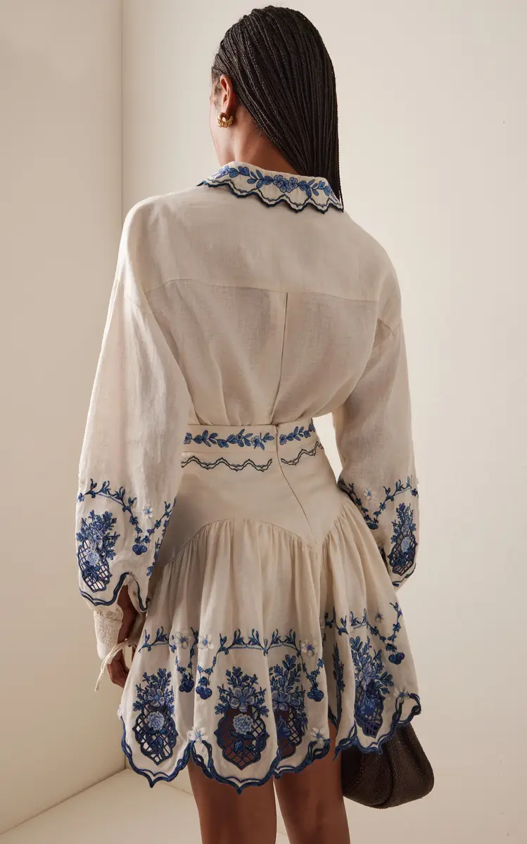 Agua by Agua Bendita Abadía Embroidered Linen Blouse | Thumbnail 13 Agua by Agua Bendita Abadía Embroidered Linen Blouse | Thumbnail 13