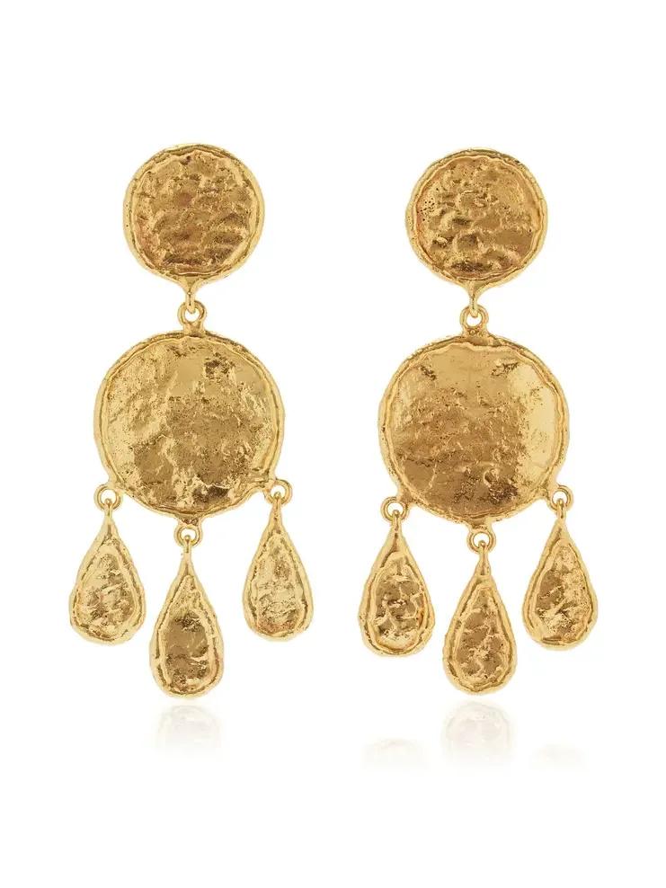 Sylvia Toledano Swanee 22K Gold-Plated Earrings