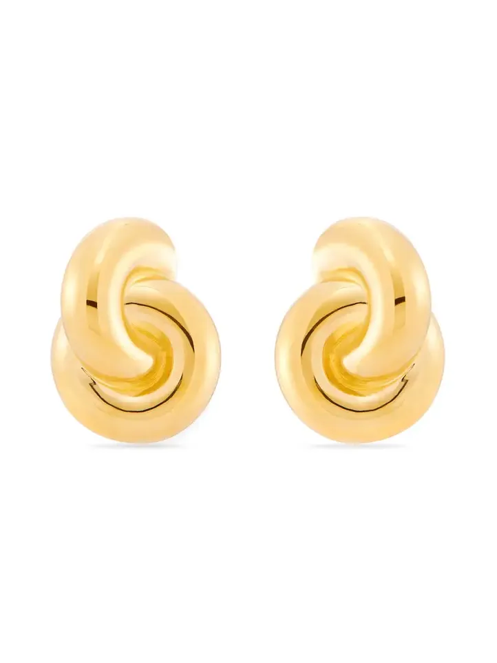 MÉGA Jumbo Double Knot 14K Gold Vermeil Earrings