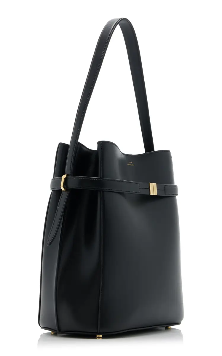 TOTEME Belted Leather Bucket Bag | Thumbnail 4 TOTEME Belted Leather Bucket Bag | Thumbnail 4