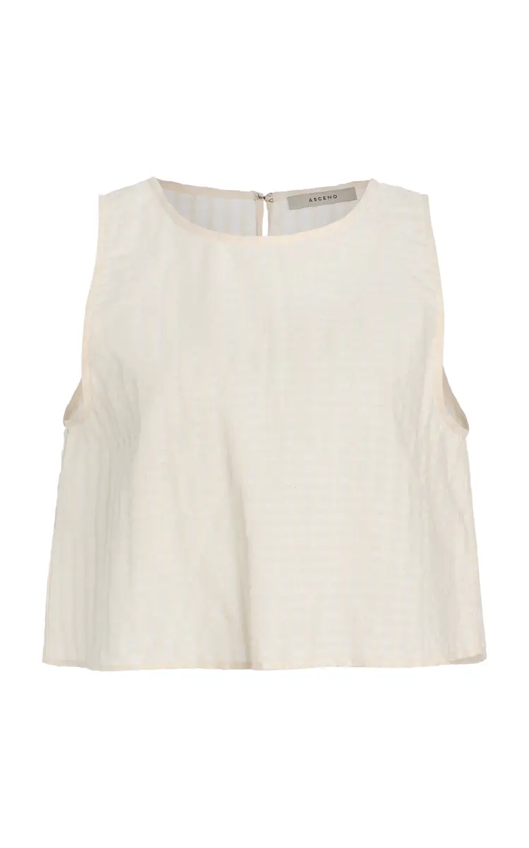 ASCENO The Kobe Cotton-Linen Top | Thumbnail 6 ASCENO The Kobe Cotton-Linen Top | Thumbnail 6
