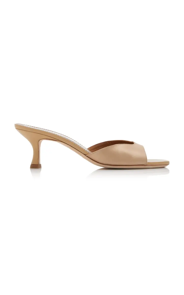 STAUD Brigitte Satin Mules | Image 1 STAUD Brigitte Satin Mules | Image 1