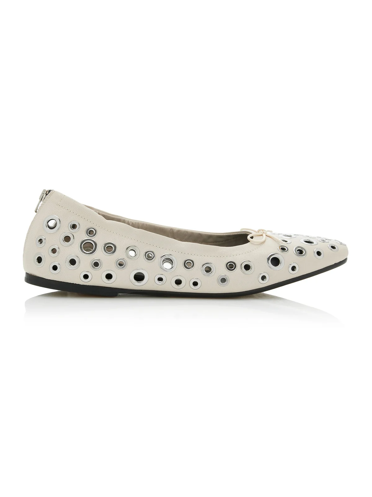 Amy Eyelet-Embellished Leather Ballet Flats Amy Eyelet-Embellished Leather Ballet Flats