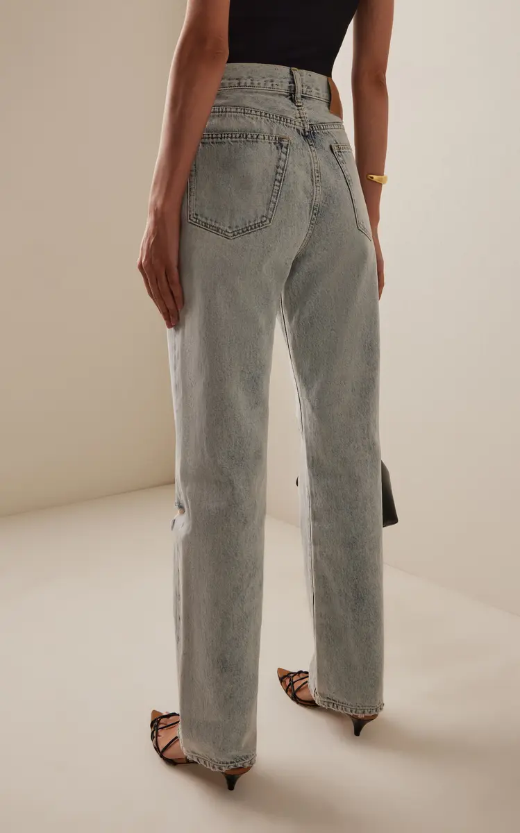 Kallmeyer Gabby High-Rise Distressed Tapered Jeans | Thumbnail 4