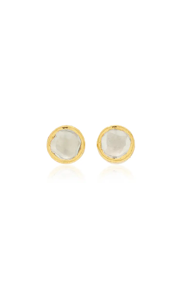 Amrapali 18K Yellow Gold And Kundan Diamond Stud Earrings | Thumbnail 4