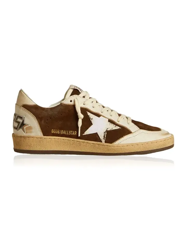 Ballstar Flocked-Detailed Suede Sneakers Ballstar Flocked-Detailed Suede Sneakers