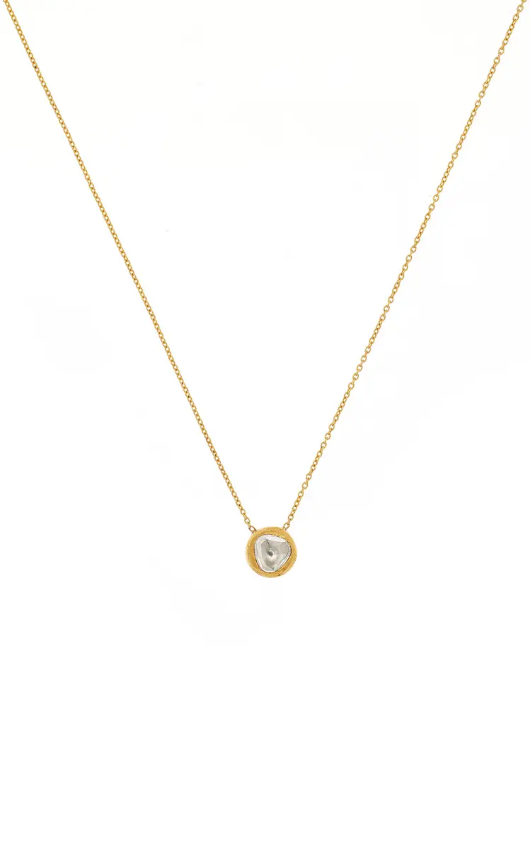 Amrapali 18K Yellow Gold And Kundan Diamond Necklace | Thumbnail 3 Amrapali 18K Yellow Gold And Kundan Diamond Necklace | Thumbnail 3