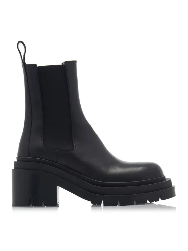 The Lug Leather Ankle Boots