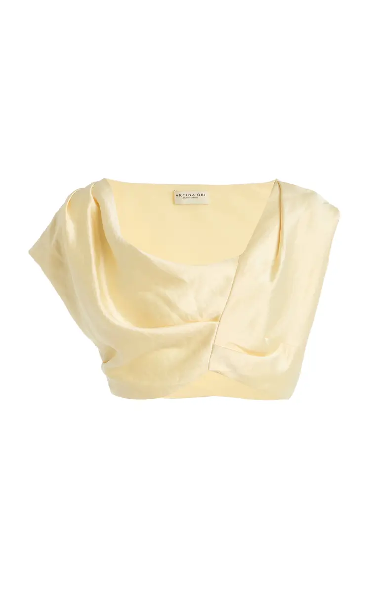 Arcina Ori Andi Cropped Satin Top | Image 1 Arcina Ori Andi Cropped Satin Top | Image 1