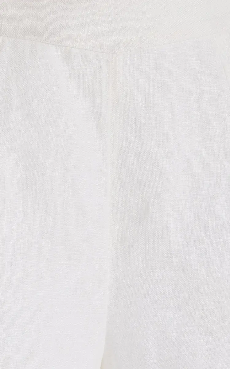 Posse Exclusive Tia High-Waisted Linen Flared-Leg Pants | Thumbnail 5
