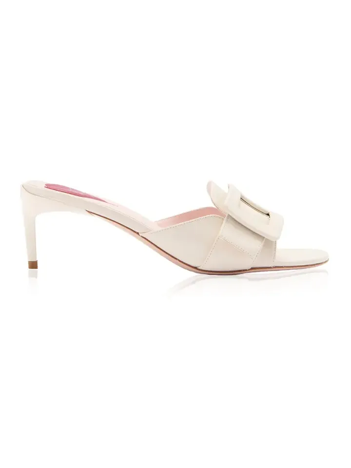 Choc Leather Mules Choc Leather Mules