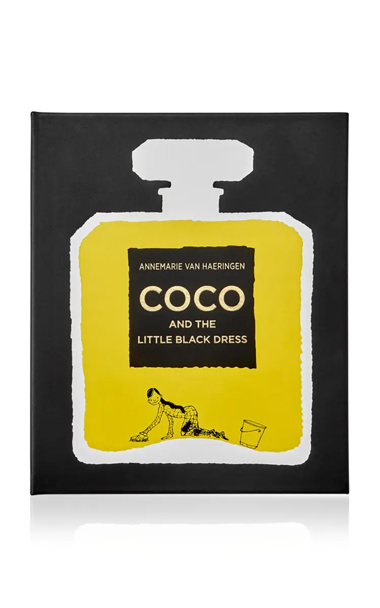 Graphic Image Coco and The Little Black Dress Leather Hardcover Book - Black | Image 1 Graphic Image Coco and The Little Black Dress Leather Hardcover Book - Black | Image 1