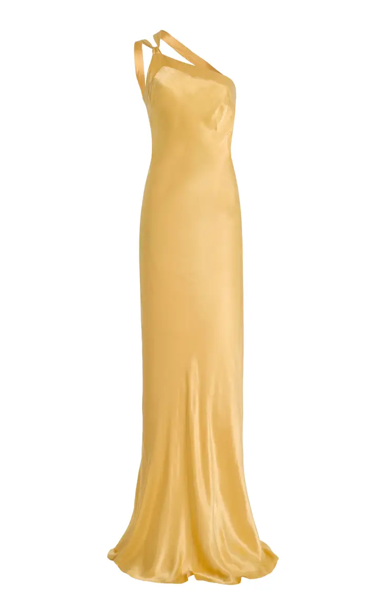 Arcina Ori Monique Open-Back Satin Gown | Image 1 Arcina Ori Monique Open-Back Satin Gown | Image 1