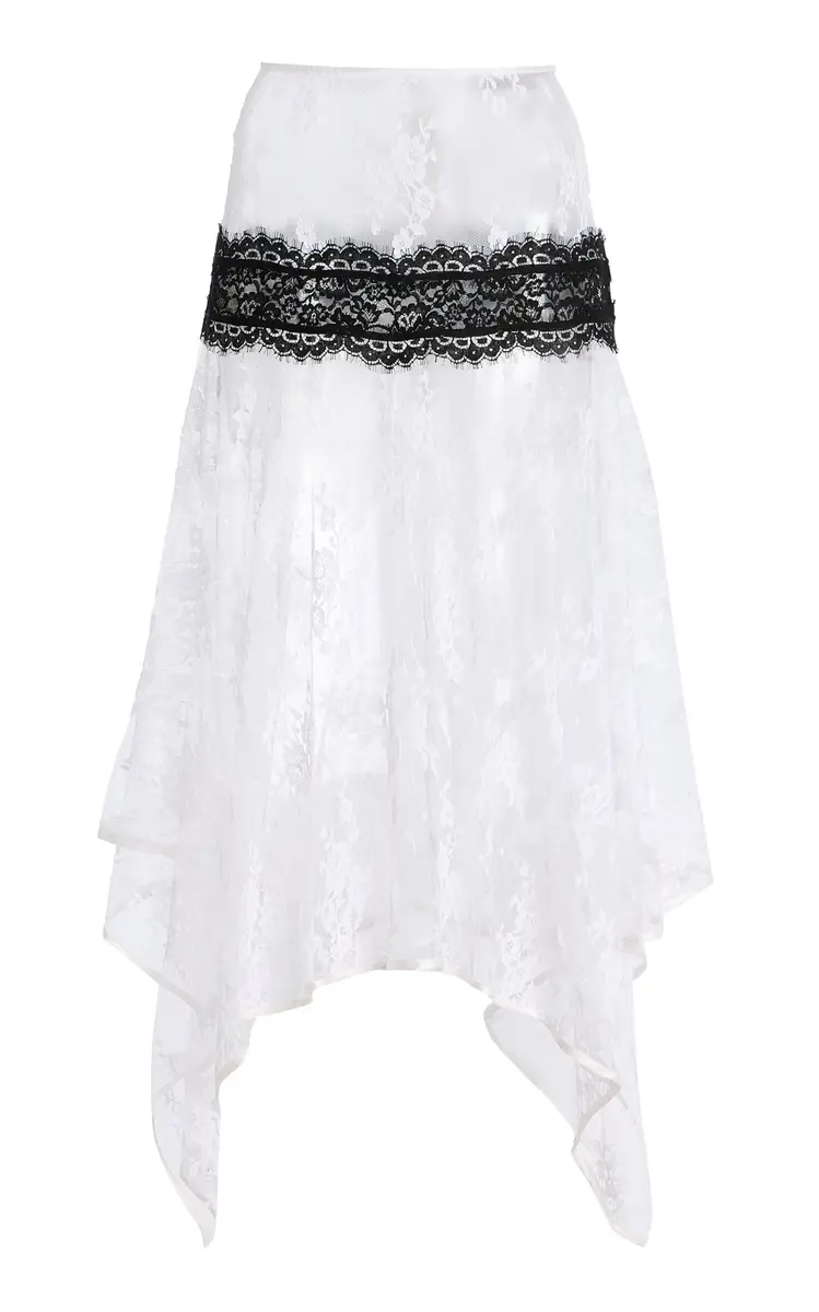 Rodarte Asymmetric Cotton-Blend Lace Midi Skirt | Thumbnail 6 Rodarte Asymmetric Cotton-Blend Lace Midi Skirt | Thumbnail 6