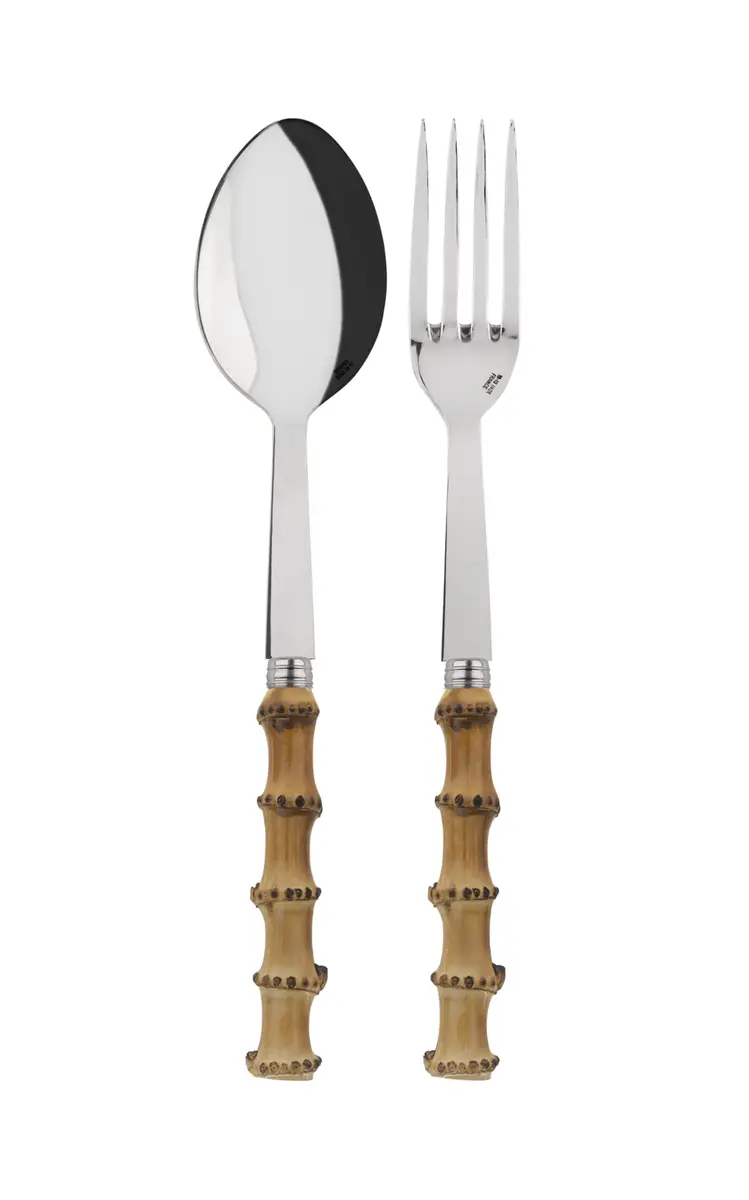 Sabre Panda Bamboo Two-Piece Serving Set | Image 1 Sabre Panda Bamboo Two-Piece Serving Set | Image 1
