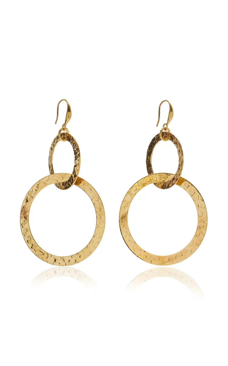 Sylvia Toledano Saturn 22K Gold-Plated Earrings | Thumbnail 3 Sylvia Toledano Saturn 22K Gold-Plated Earrings | Thumbnail 3