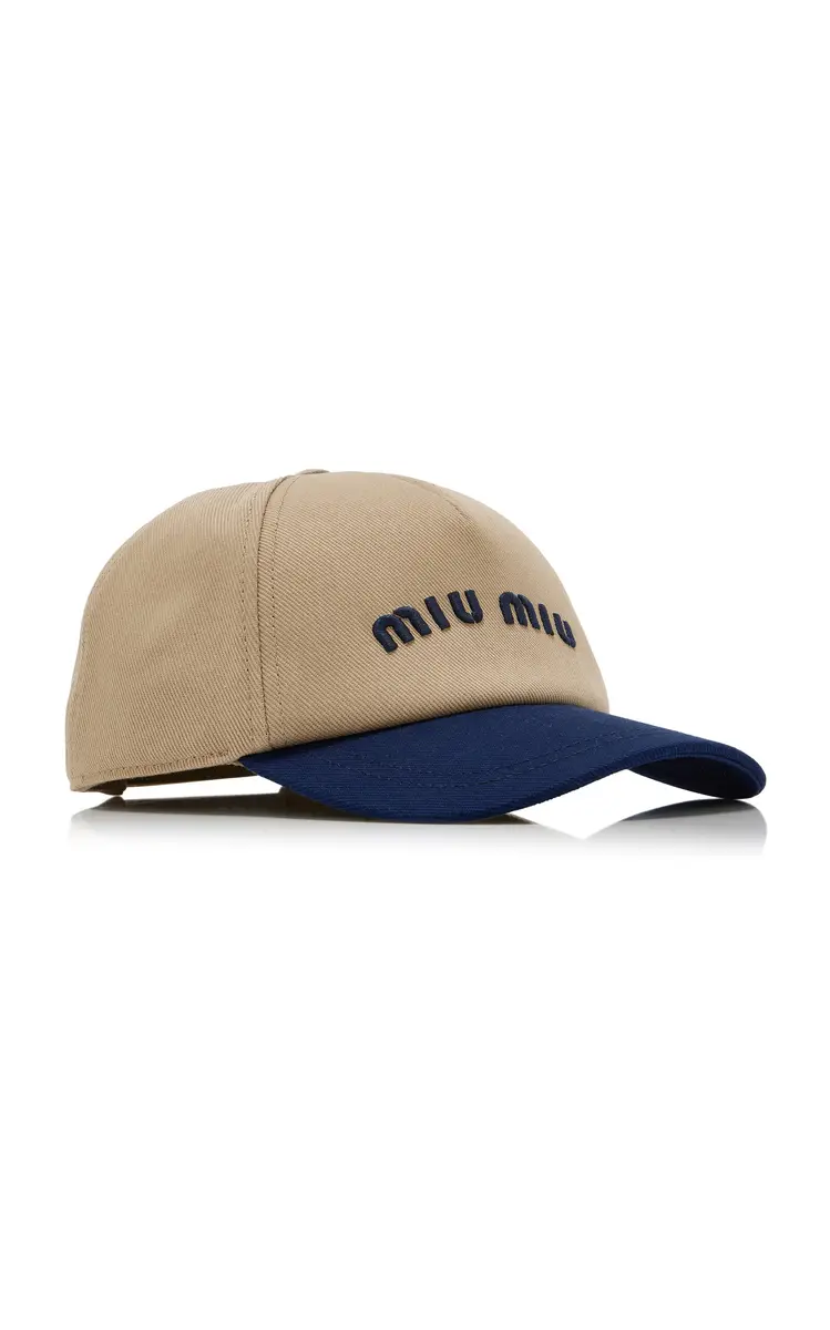 Miu Miu Cotton Baseball Cap | Thumbnail 4 Miu Miu Cotton Baseball Cap | Thumbnail 4