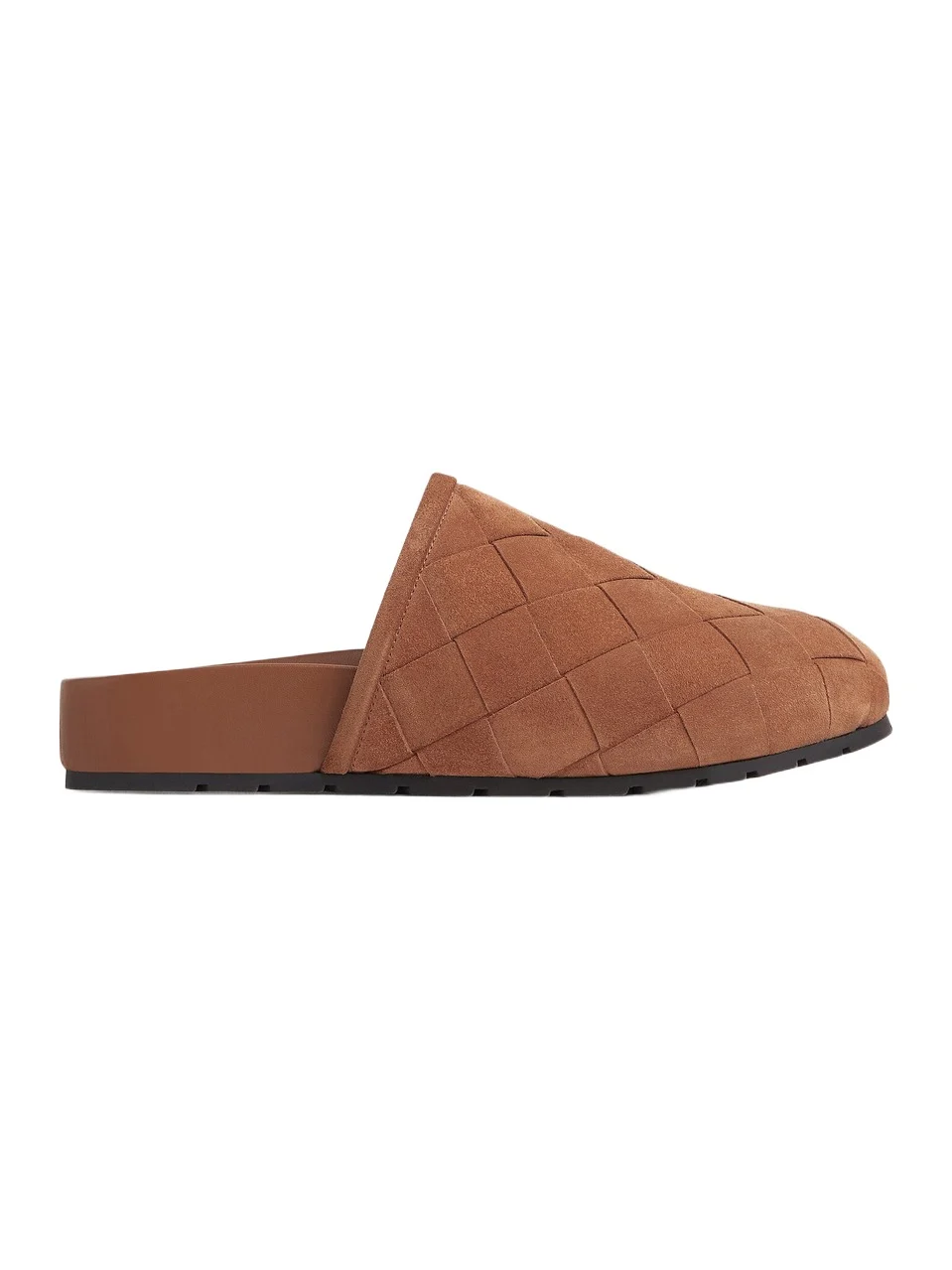 Reggie Intrecciato Suede Clogs