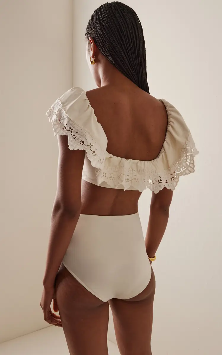 Sea Iyla Ruffled Lace-Trimmed Bikini Top | Thumbnail 3