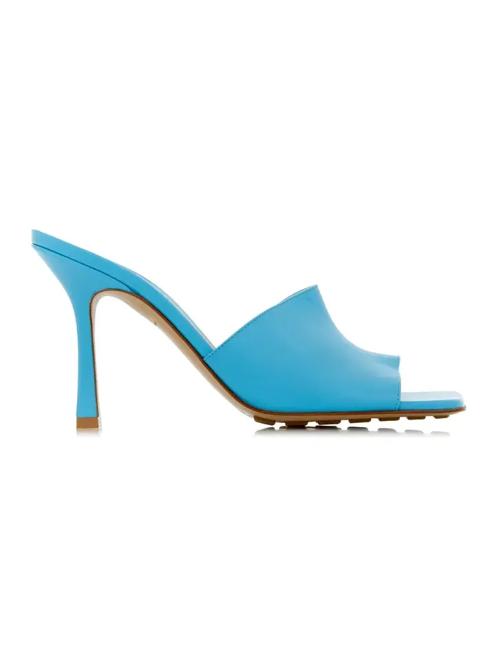 Stretch Leather Slide Sandals Stretch Leather Slide Sandals