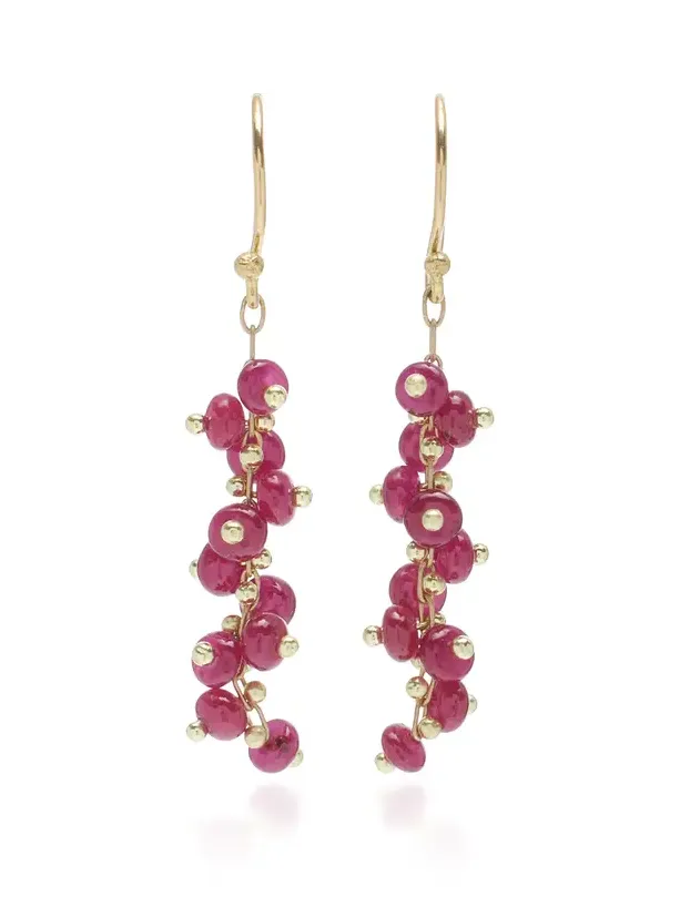 TEN THOUSAND THINGS 18K Yellow Gold Ruby Earrings