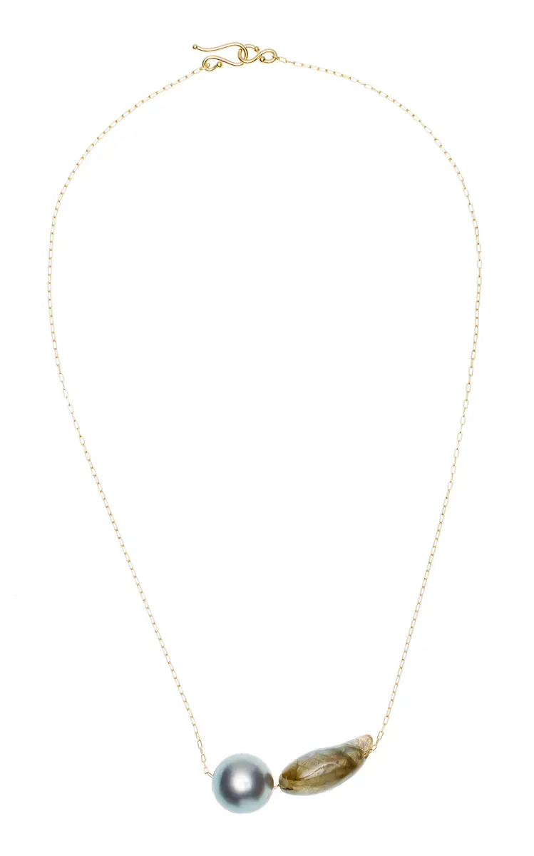 TEN THOUSAND THINGS 18K Yellow Gold Tahitian Pearl Necklace | Thumbnail 4