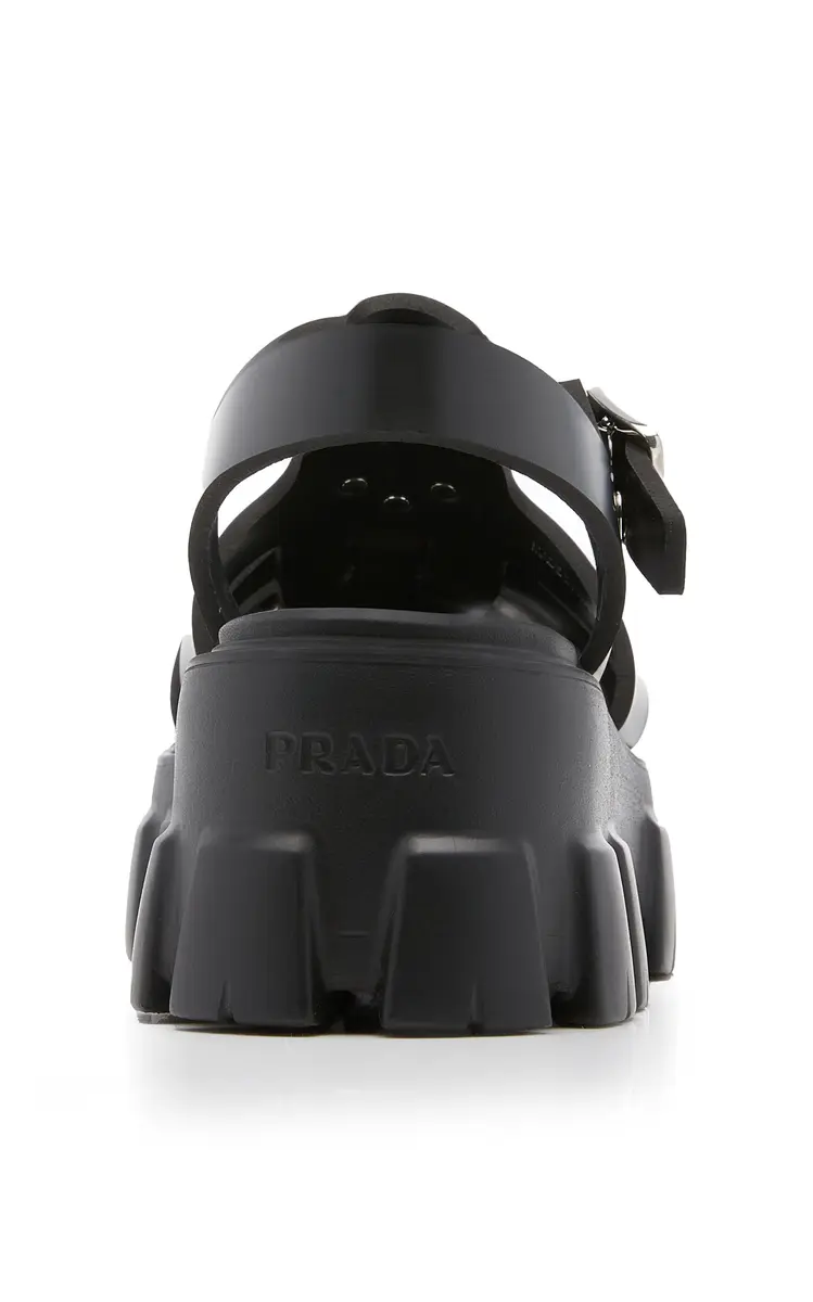 Prada Monolith Rubber Fisherman Sandals | Thumbnail 4 Prada Monolith Rubber Fisherman Sandals | Thumbnail 4