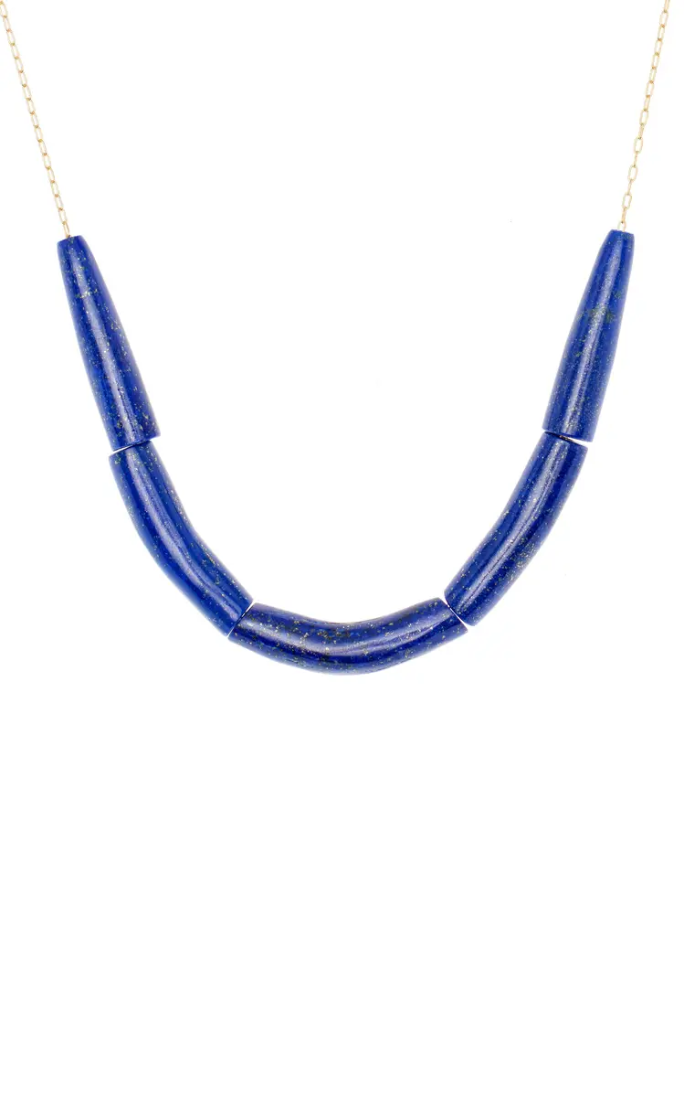 TEN THOUSAND THINGS 18K Yellow Gold Lapis Necklace | Thumbnail 3 TEN THOUSAND THINGS 18K Yellow Gold Lapis Necklace | Thumbnail 3