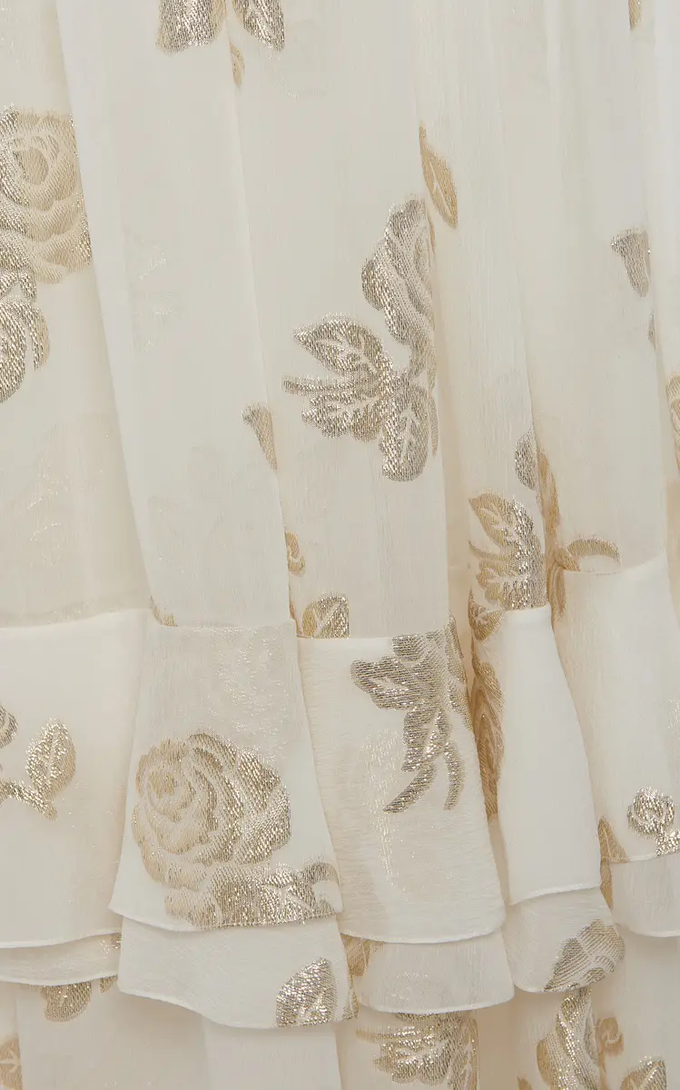 Chloé Metallic Silk Jacquard Maxi Skirt | Thumbnail 5 Chloé Metallic Silk Jacquard Maxi Skirt | Thumbnail 5