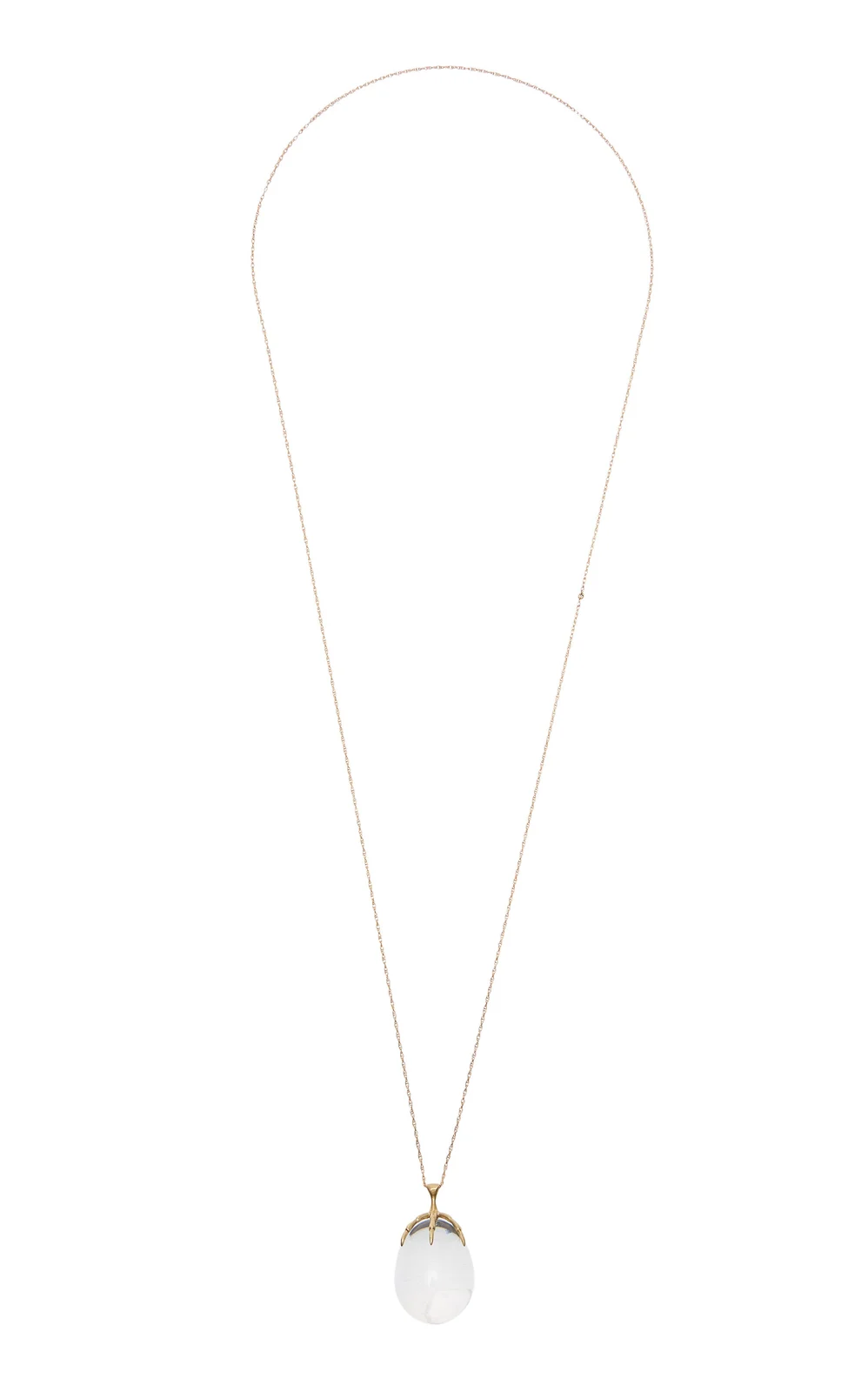 Claw With Egg 14K Yellow Gold Quartz Pendant Claw With Egg 14K Yellow Gold Quartz Pendant