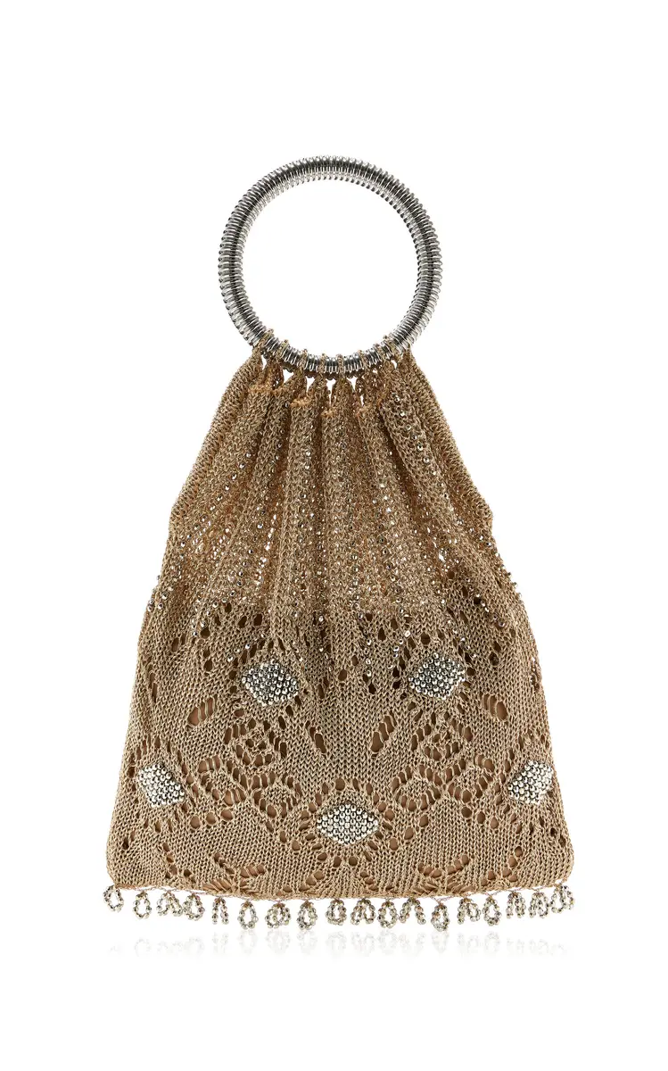 Rabanne Crystal Mesh Top Handle Bag - Gold - OS | Thumbnail 12 Rabanne Crystal Mesh Top Handle Bag - Gold - OS | Thumbnail 12