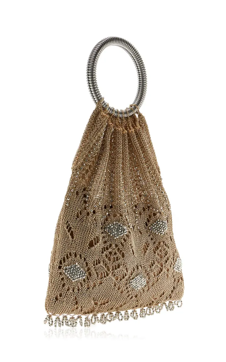 Rabanne Crystal Mesh Top Handle Bag - Gold - OS | Thumbnail 3 Rabanne Crystal Mesh Top Handle Bag - Gold - OS | Thumbnail 3
