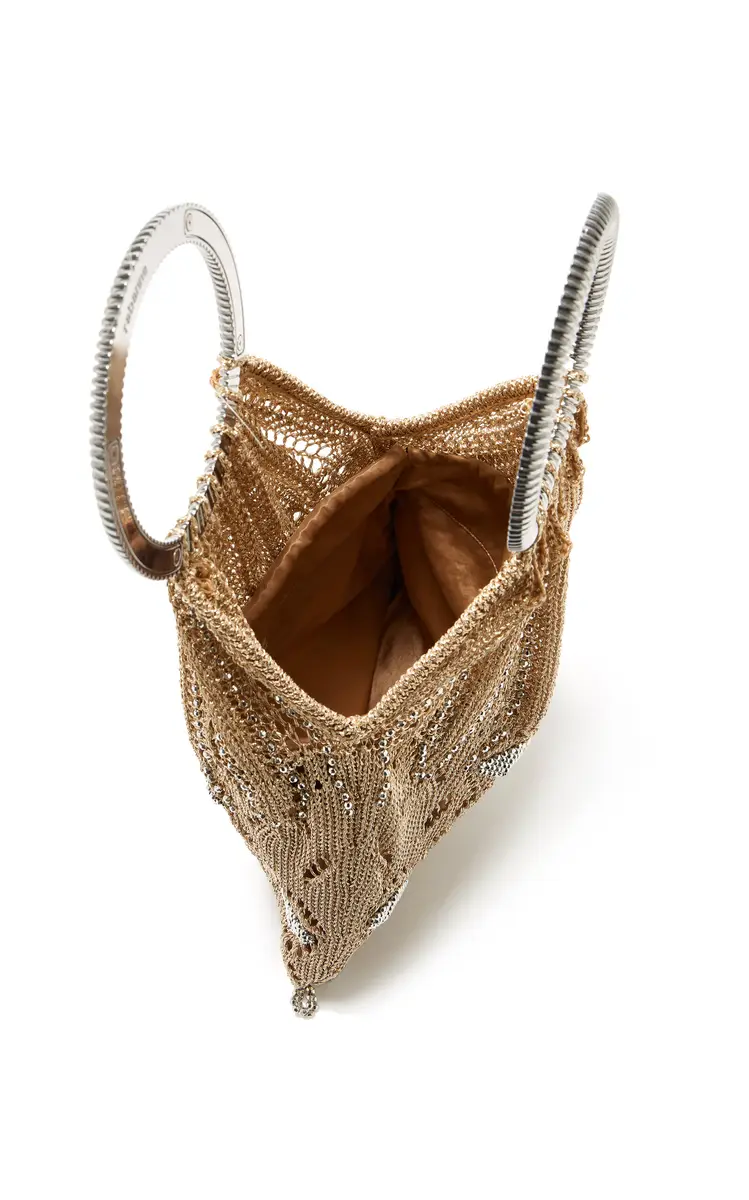 Rabanne Crystal Mesh Top Handle Bag - Gold - OS | Thumbnail 5 Rabanne Crystal Mesh Top Handle Bag - Gold - OS | Thumbnail 5