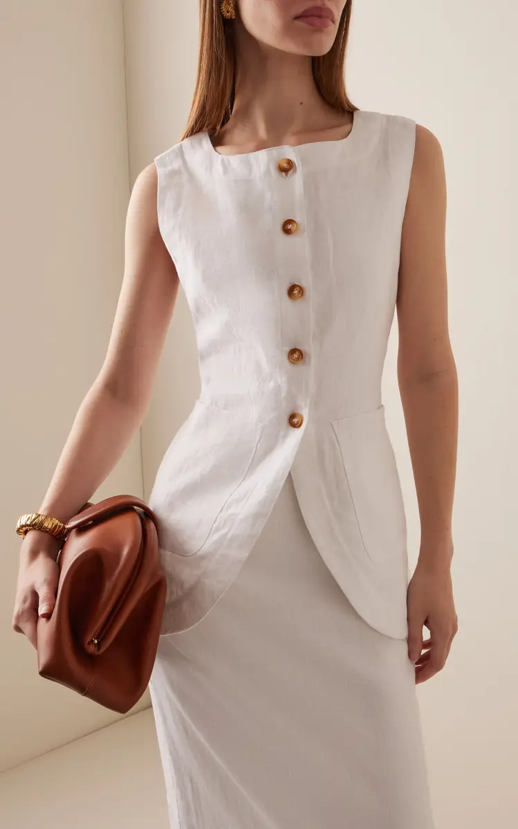 Posse Exclusive Emma Linen Vest | Thumbnail 2 Posse Exclusive Emma Linen Vest | Thumbnail 2