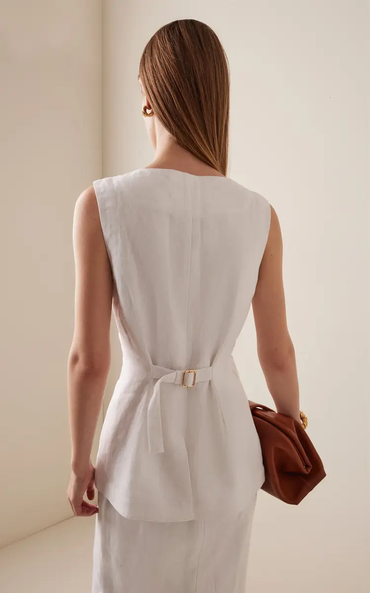Posse Exclusive Emma Linen Vest | Thumbnail 4 Posse Exclusive Emma Linen Vest | Thumbnail 4