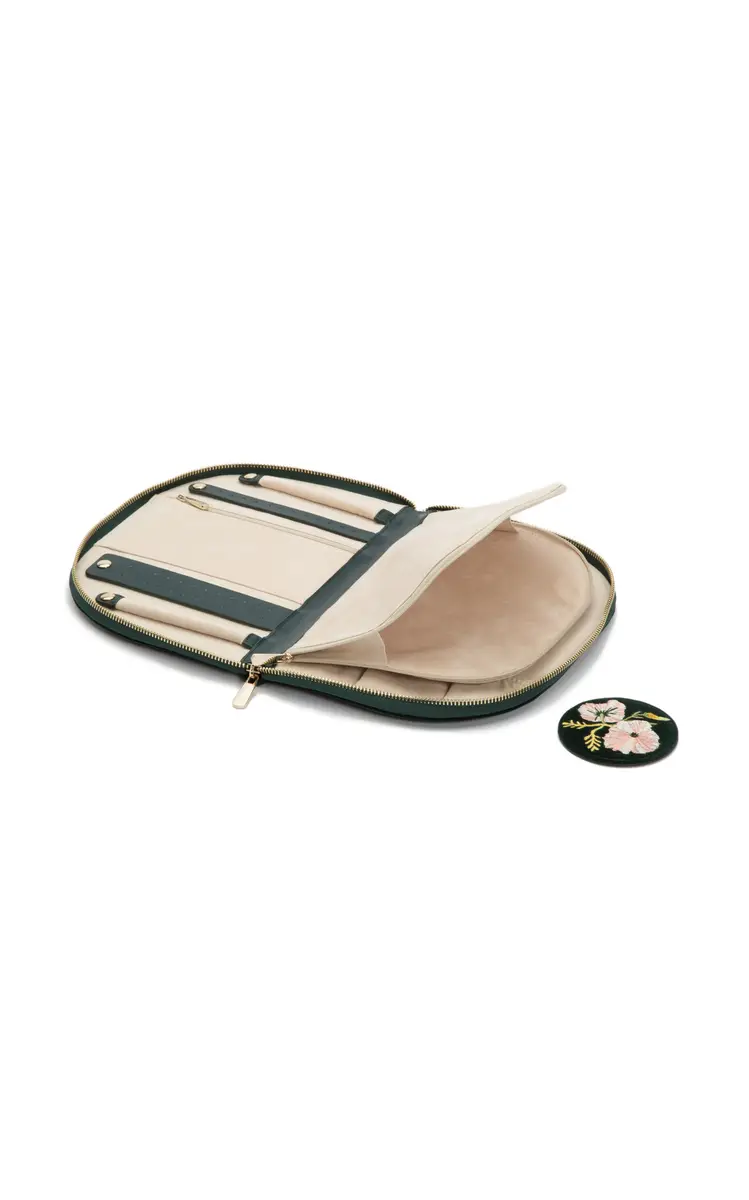 WOLF Zoe Embroidered Velvet Portfolio - Green | Thumbnail 23 WOLF Zoe Embroidered Velvet Portfolio - Green | Thumbnail 23