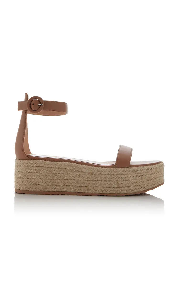 Gianvito Rossi Leather Platform Sandals