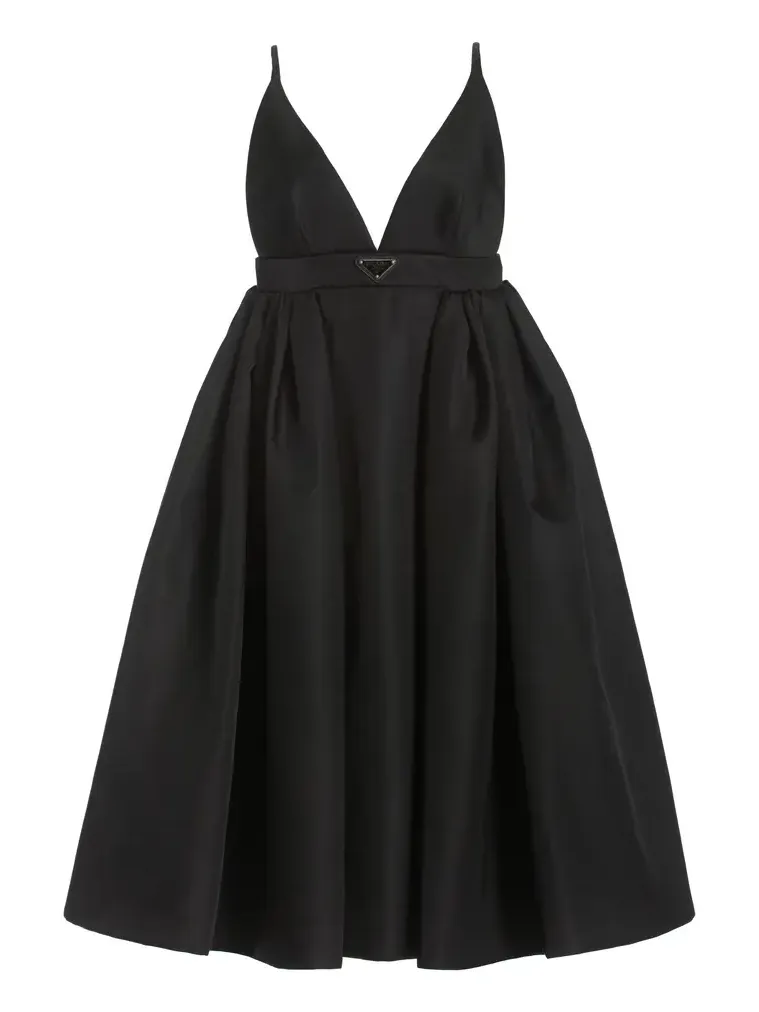 Logo-Detailed Nylon Gabardine Midi Dress Logo-Detailed Nylon Gabardine Midi Dress