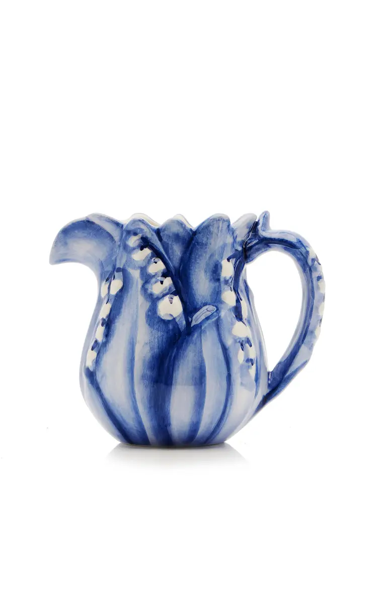 Moda Domus Lily Of The Valley Ceramic Teapot; Cream; and Sugar Set | Thumbnail 4 Moda Domus Lily Of The Valley Ceramic Teapot; Cream; and Sugar Set | Thumbnail 4