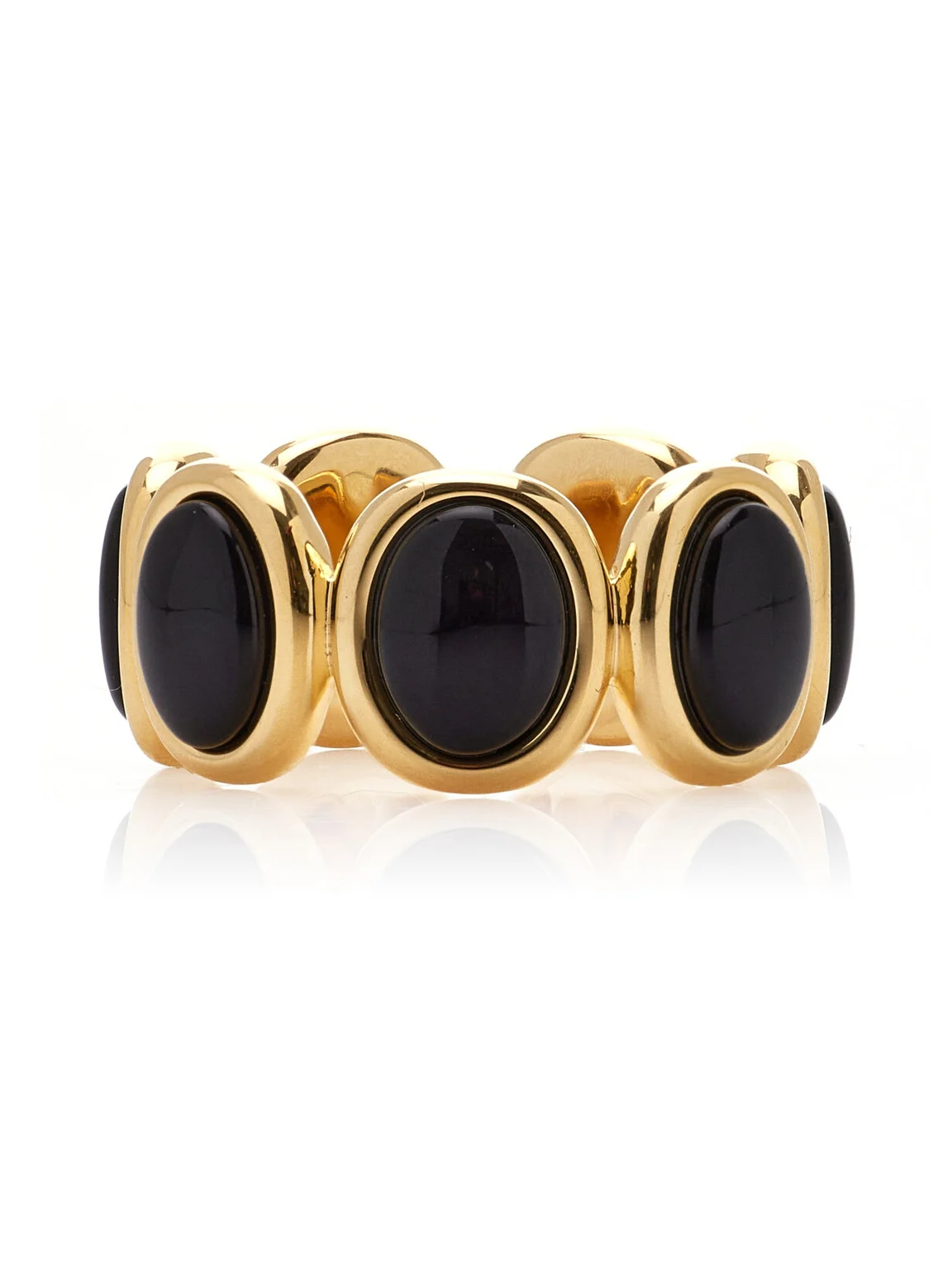 LIÉ STUDIO Exclusive Leonora Gold Vermeil Onyx Ring